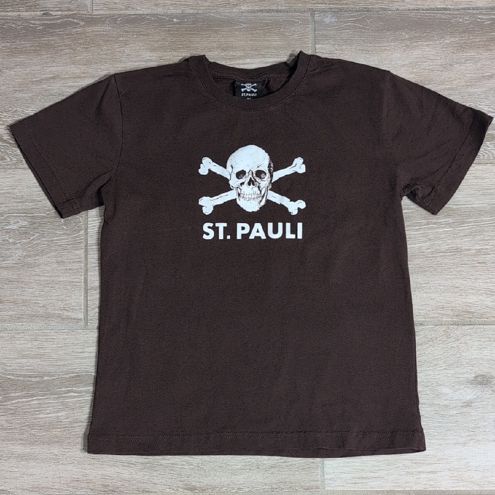 Fc St. Pauli Skull Short Sleeve Shirt | St Pauli Skull Tee Shirt Size 164 | YL